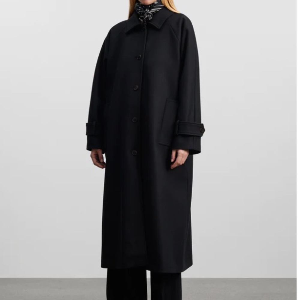 SKALL STUDIOS The Macy Black Coat Size 36 Oversized Fit